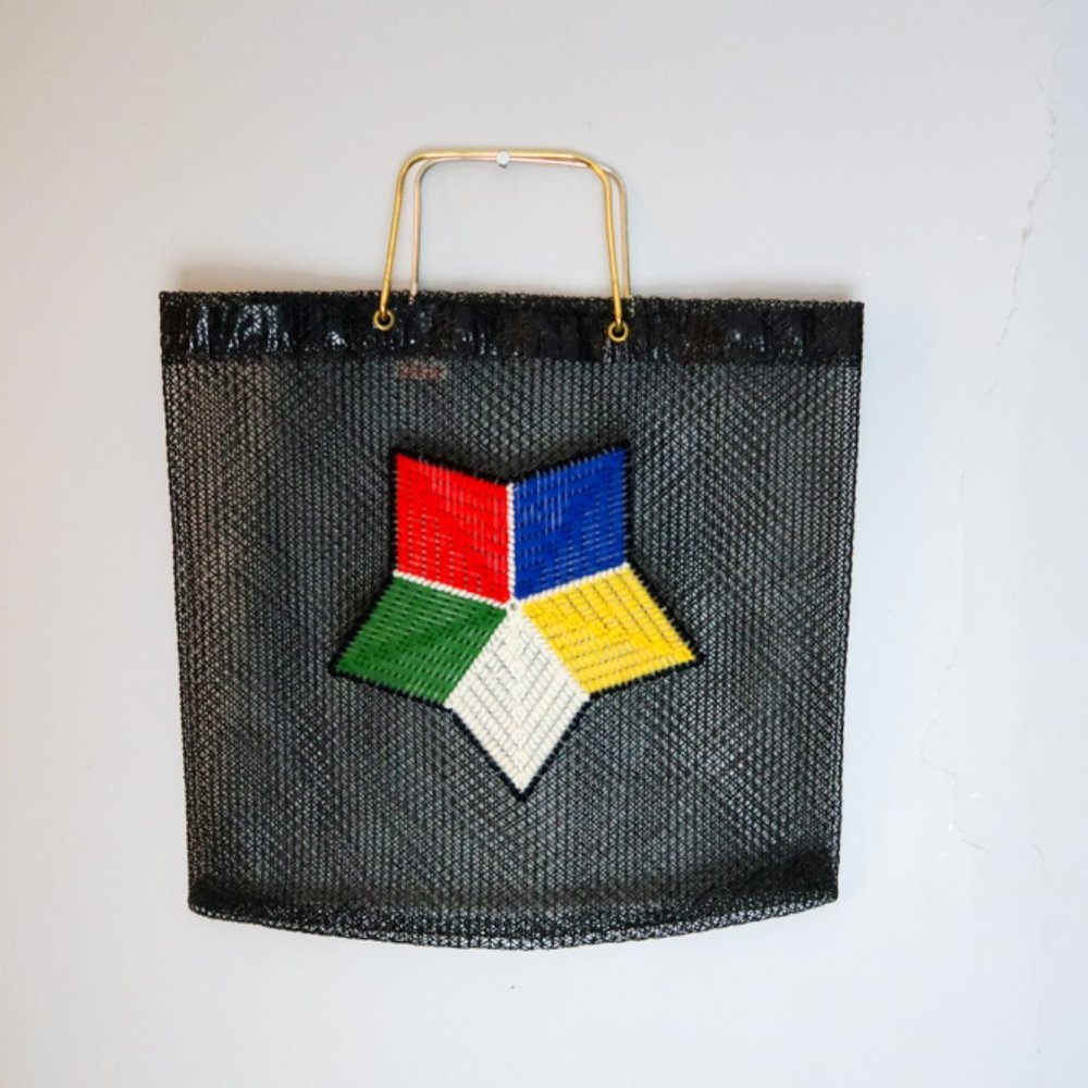 VTG Festival Mesh Beach Tote Embroidered